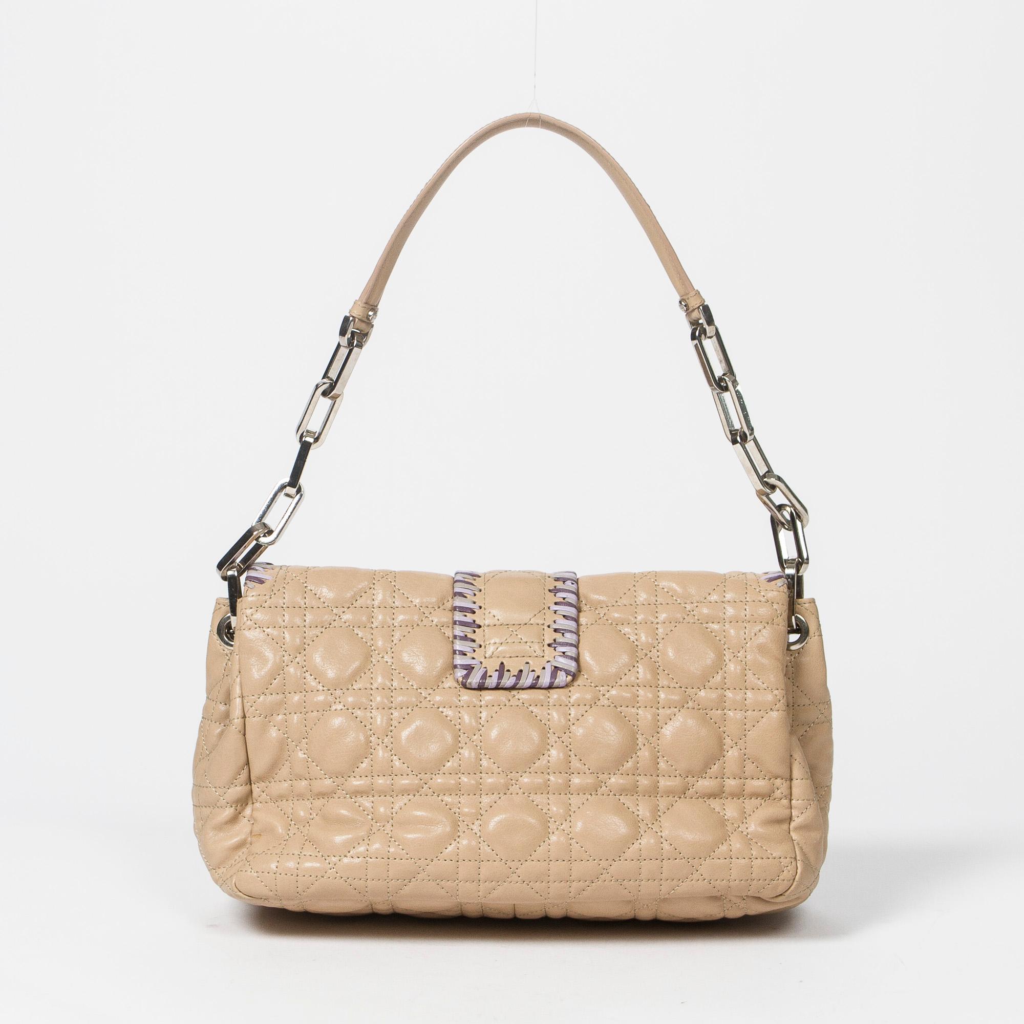 Dior Miss Beige Calf Leather Hand Bag  For Sale 1