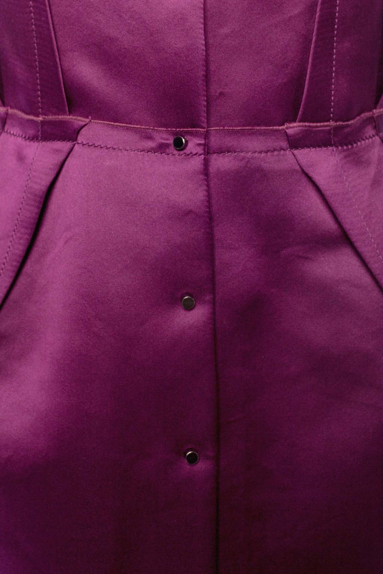 Women's Lanvin deep purple winter 2007 sleeveless dress