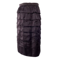 Lanvin black tired skirt from winter 2006