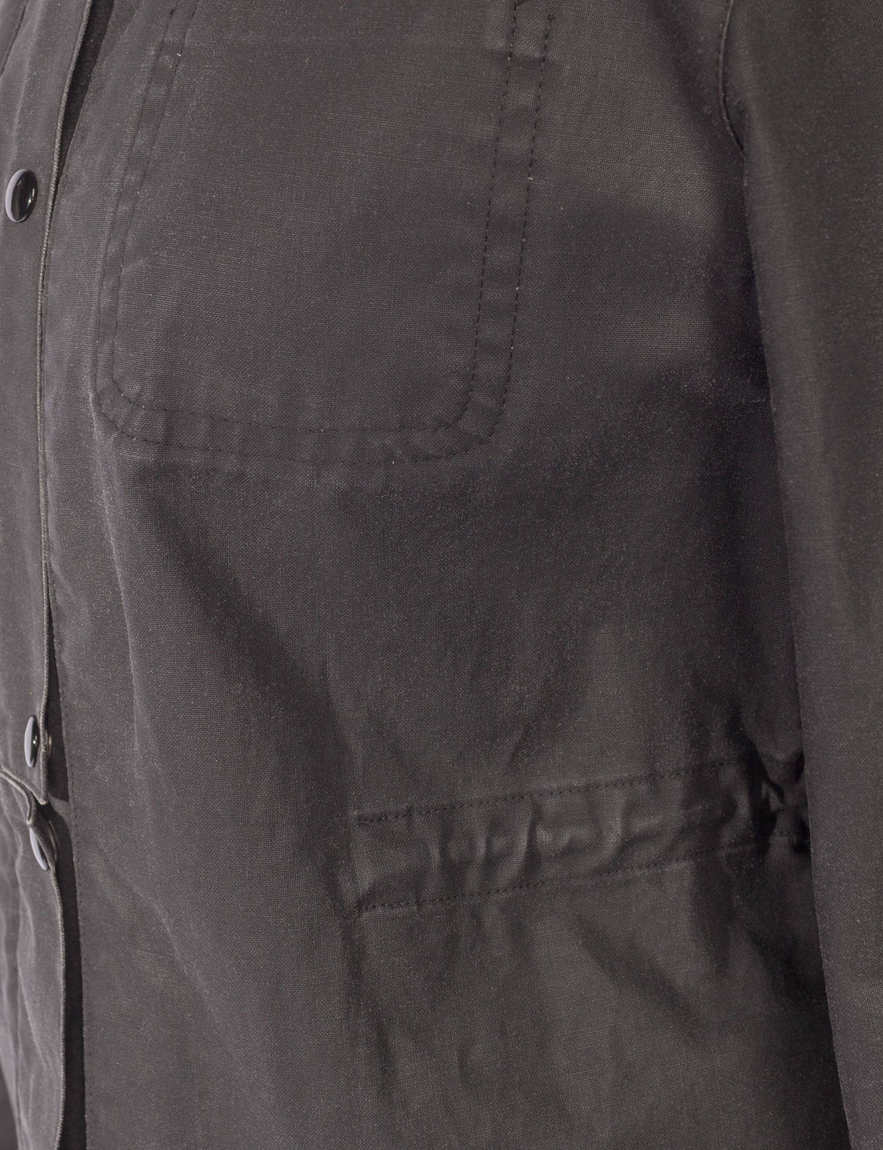 Vintage Helmut Lang 1998 jacket in grey resin cotton 1