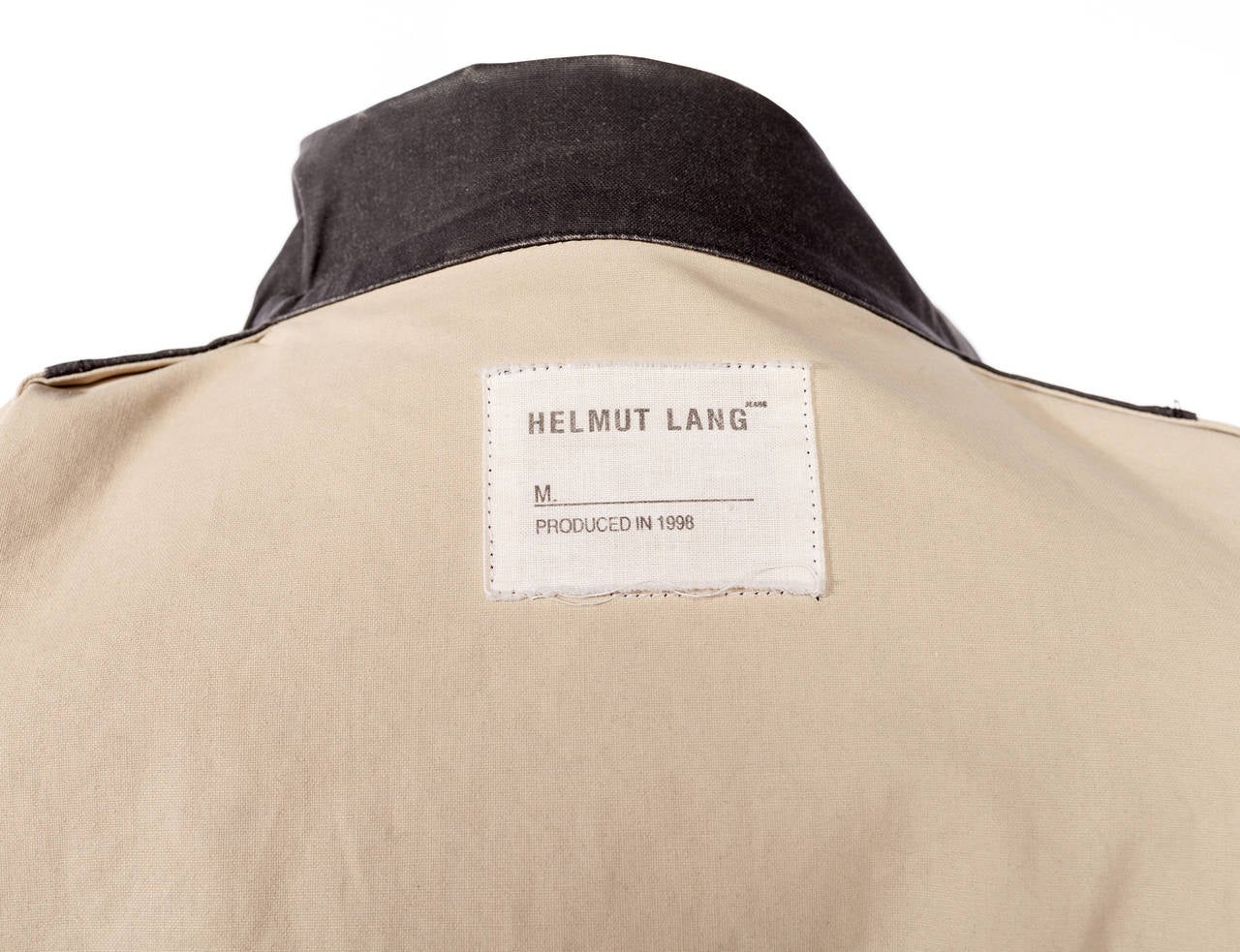 Vintage Helmut Lang 1998 jacket in grey resin cotton 2