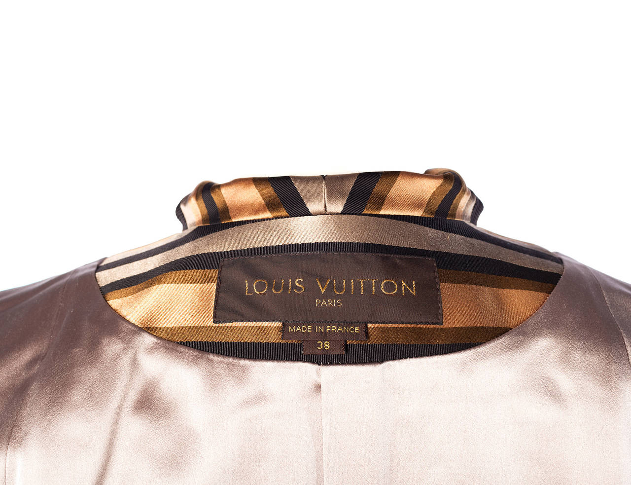 Louis Vuitton by Marc Jacobs striped gold jacket, Sz. M 4