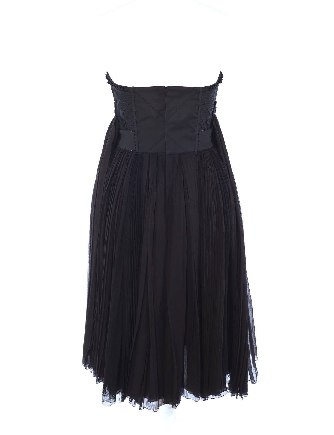 Women's Louis Vuitton by Marc Jacobs Black Bustier dress, Sz. S