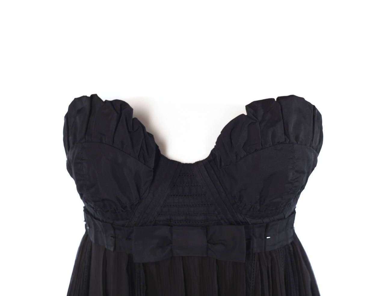 Louis Vuitton by Marc Jacobs Black Bustier dress, Sz. S 2
