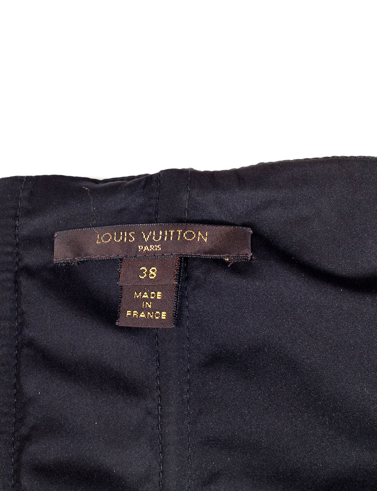 Louis Vuitton by Marc Jacobs Black Bustier dress, Sz. S at 1stDibs
