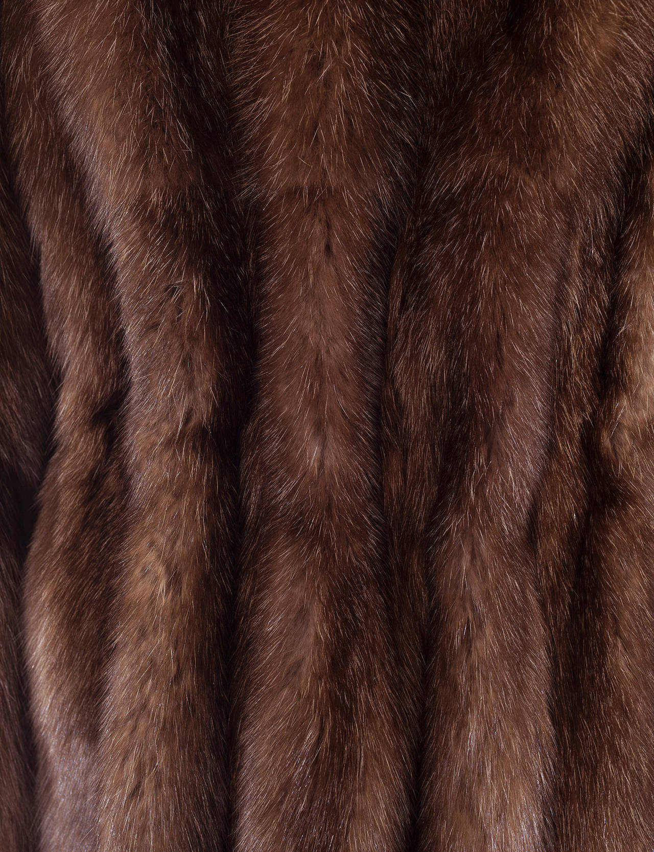 Women's Siberian white tipped sable fur coat, Sz. S