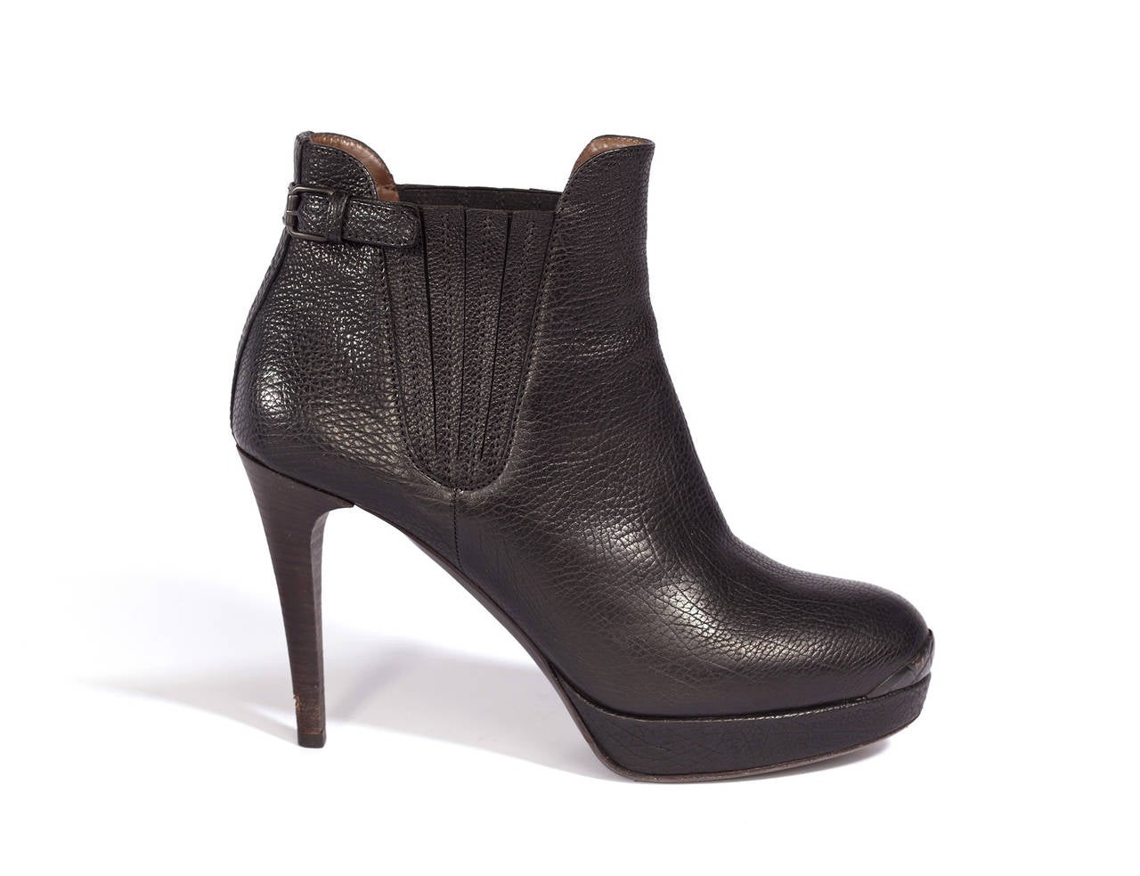 Bottega Veneta Black Plateau booties 1