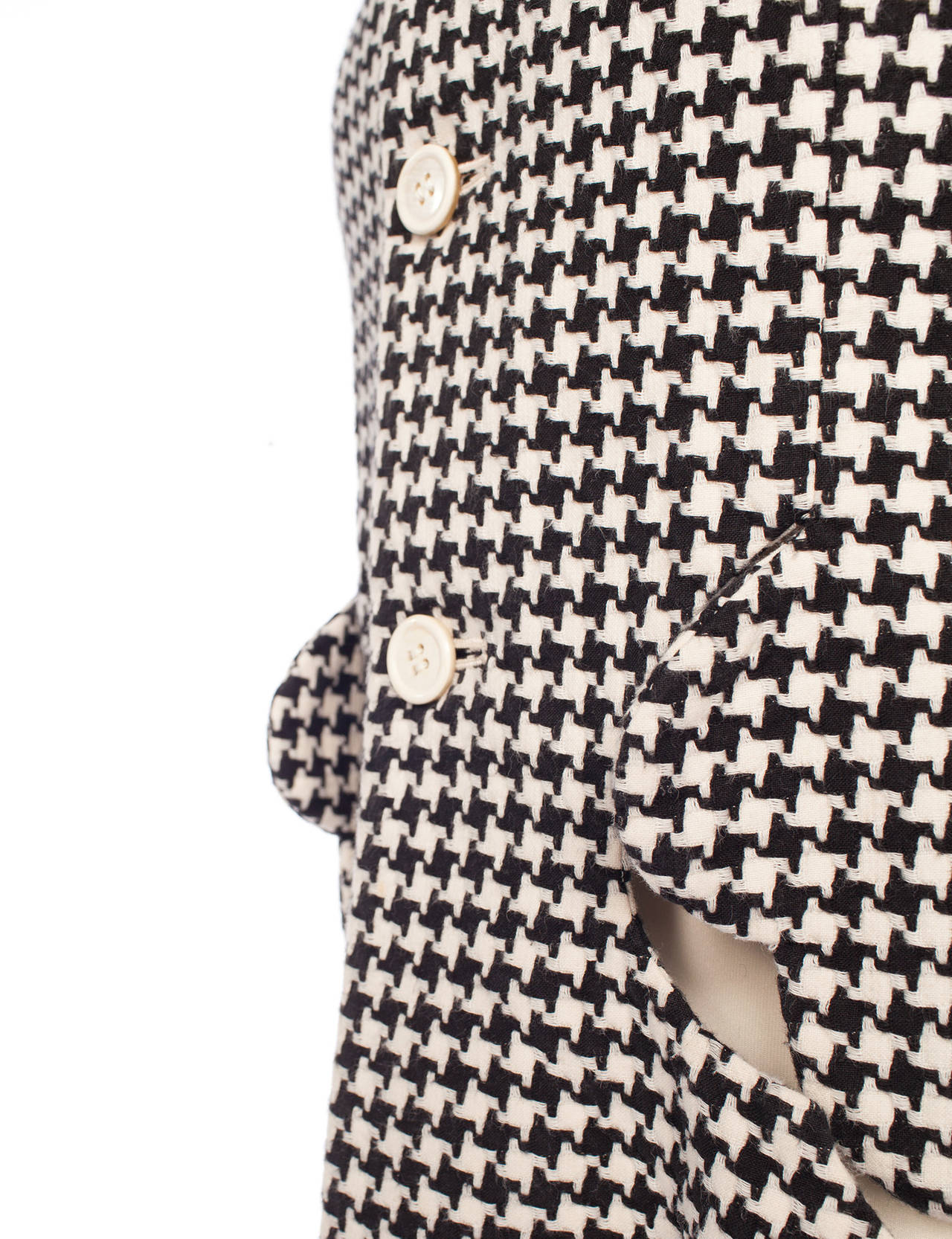 Comme des Garcons *Robe de Chambre* houndstooth printed blazer, Sz. M 3