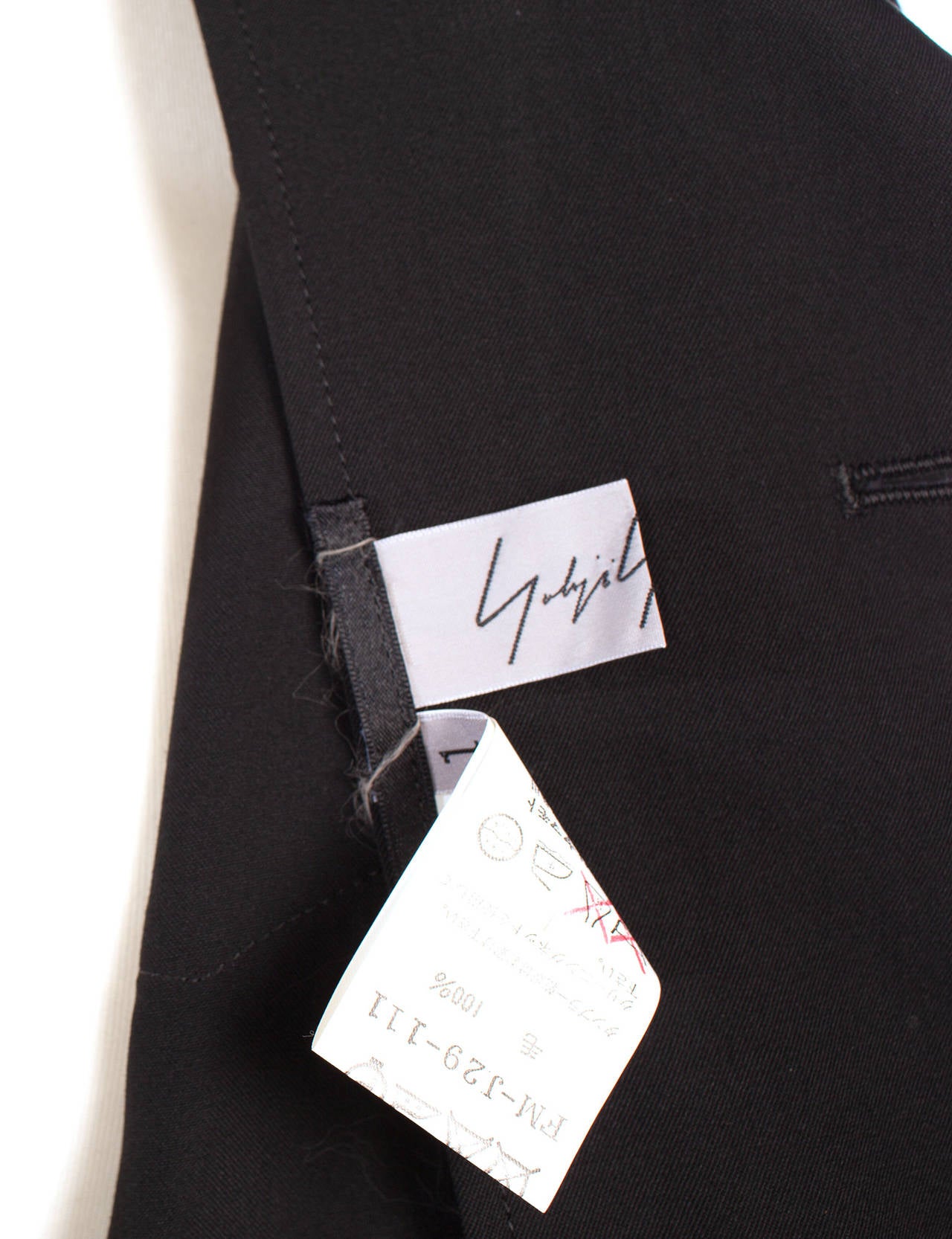 Yohji Yamamoto Vintage 90's Tuxedo Bolero with seam details 4
