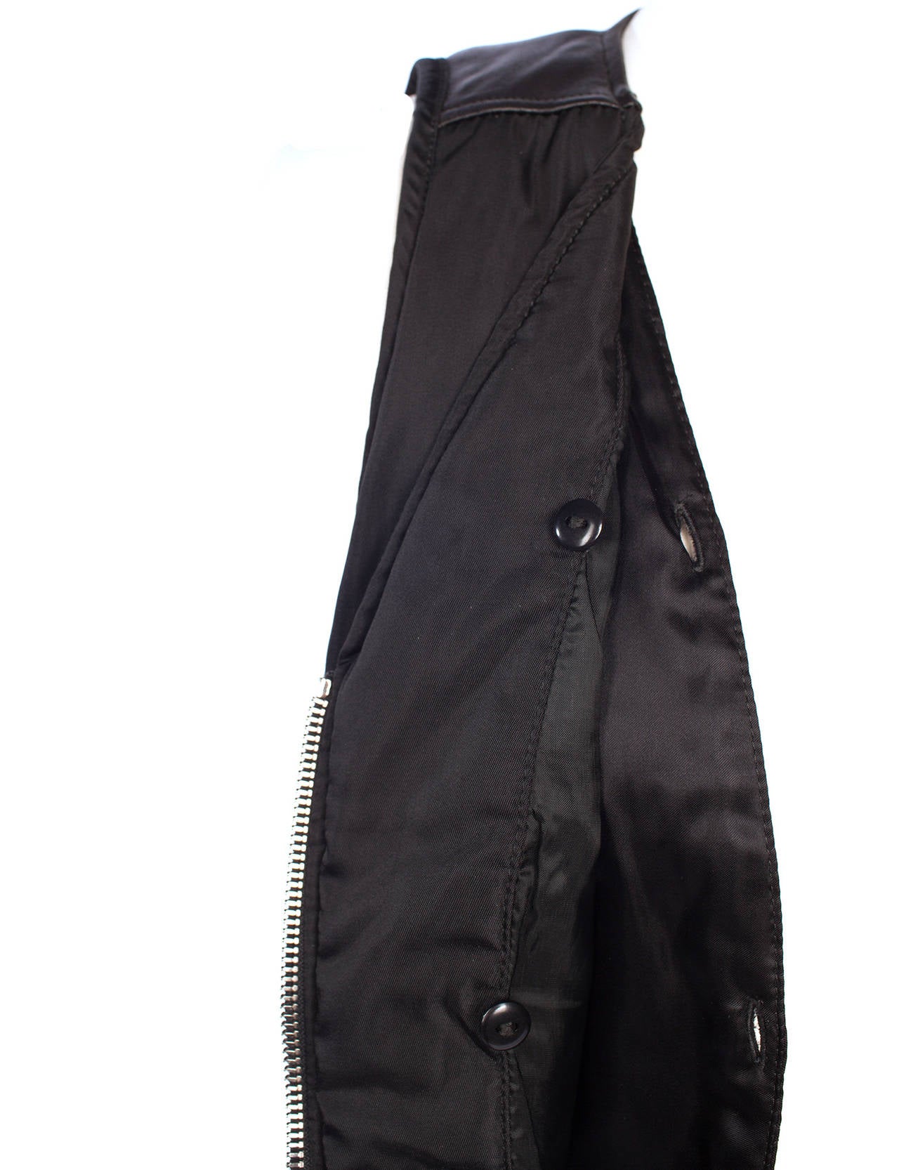 Prada 90's nylon and leather vest, Sz. M 1