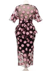 Ter Et Bantine 2pc sheer silk embroidered outfit, Sz. M/XS
