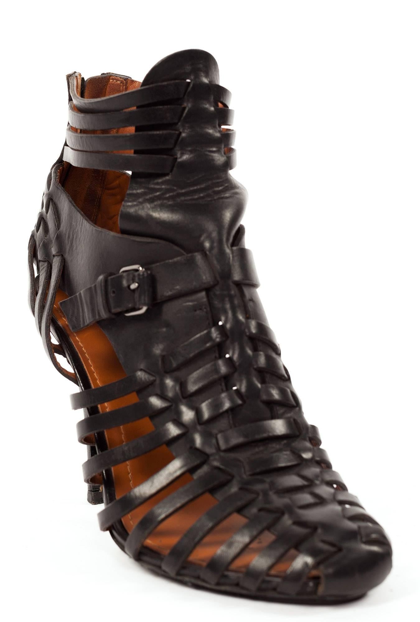 Givenchy by Ricardo Tisci leather strap gladiator heels, Sz. 8.5 1