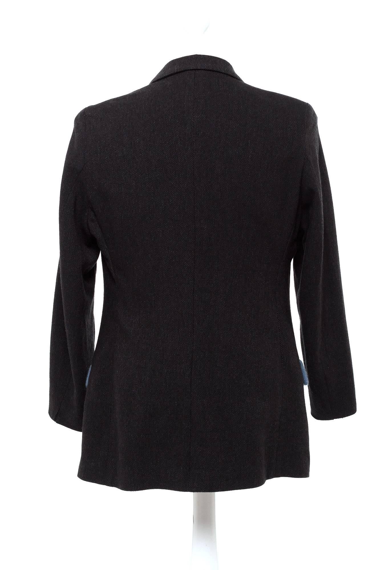 Yohji Yamamoto Y's Vintage Patchwork blazer, Sz. M In Excellent Condition For Sale In Berlin, DE