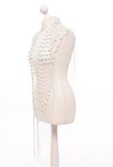 Martin Margiela Artisanal Beaded Shawl, one size