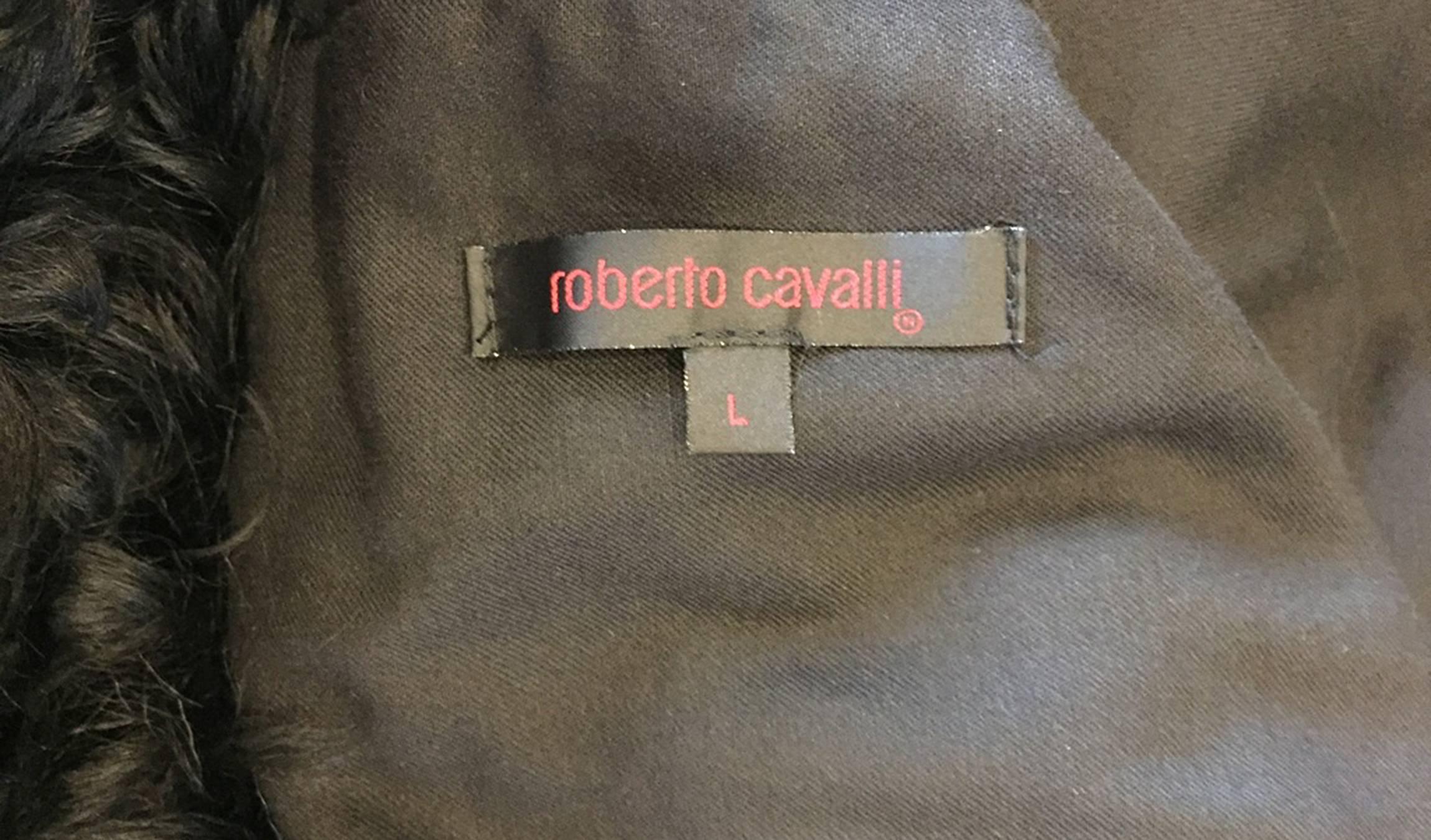 Rare Roberto Cavalli Jacket from 1980s, Sz. L For Sale 3