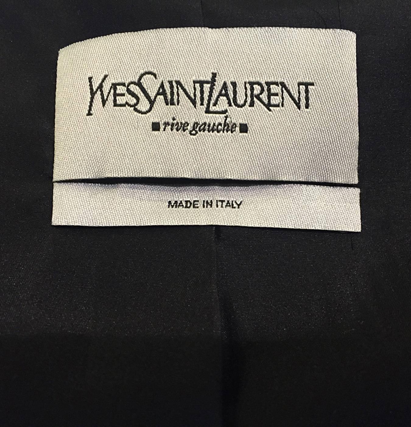 Yves Saint Laurent by Stefano Pilati Boucle and Lurex Short Blazer, Sz. XS For Sale 3