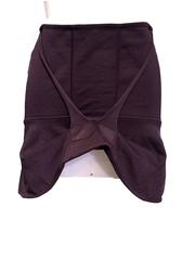 Original 90s Vintage Helmut Lang silk maroon abstract mini skirt, Sz. S