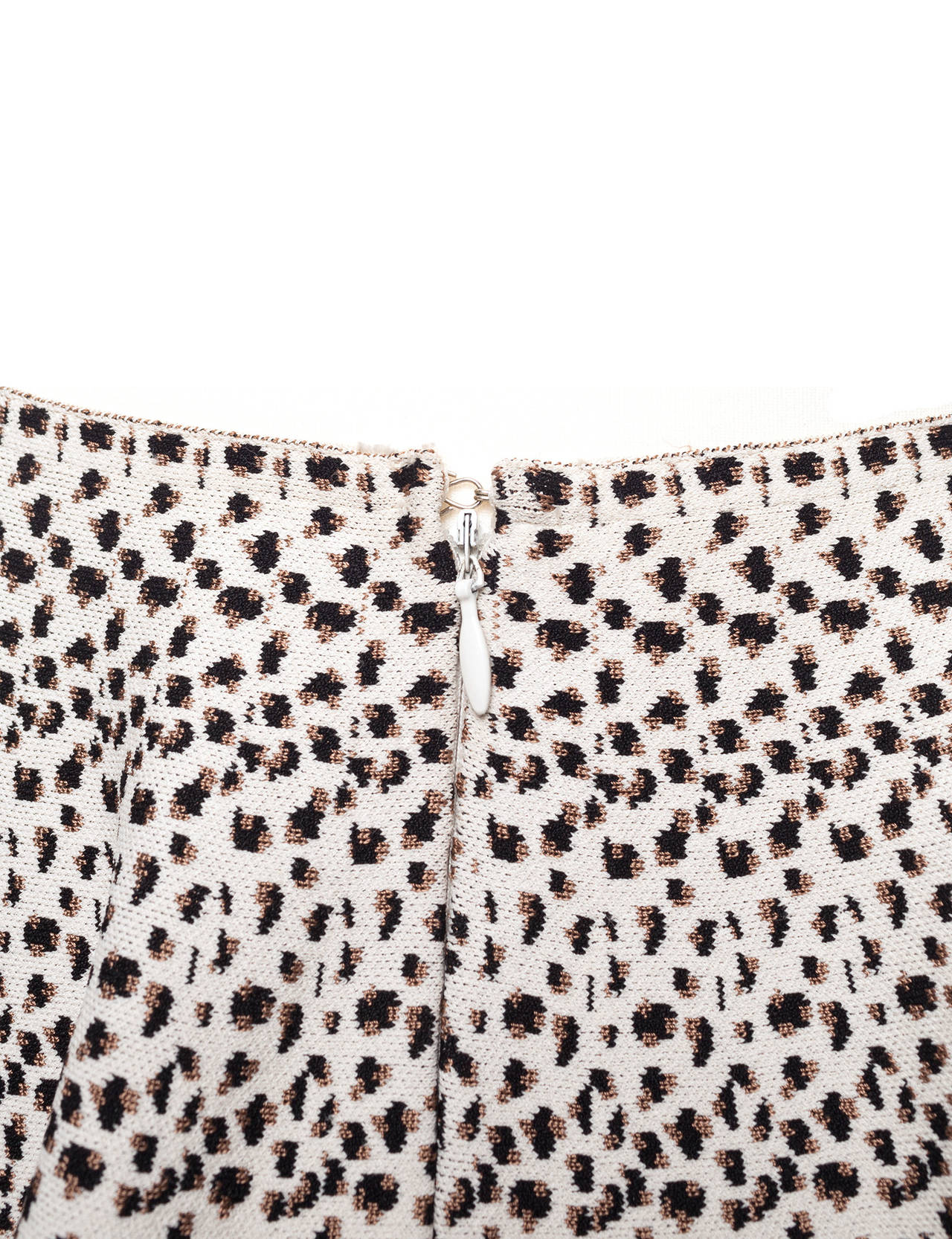 Women's 90s Alaia Paris aline knitted cheetah pattern skirt, Sz. M