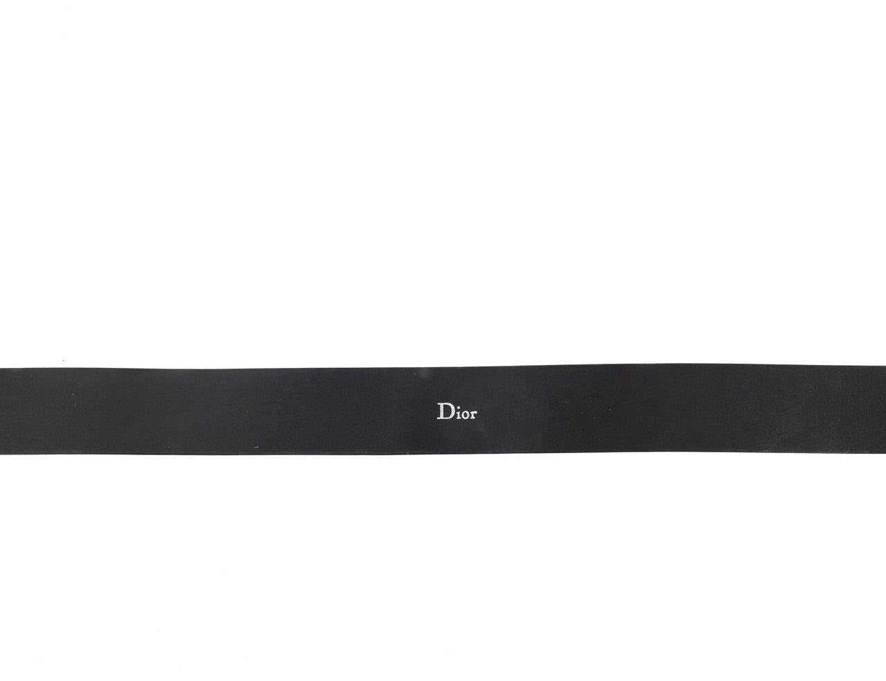 Dior by Hedi Slimane Rock and Roll leather belt, Sz. 65 For Sale 2