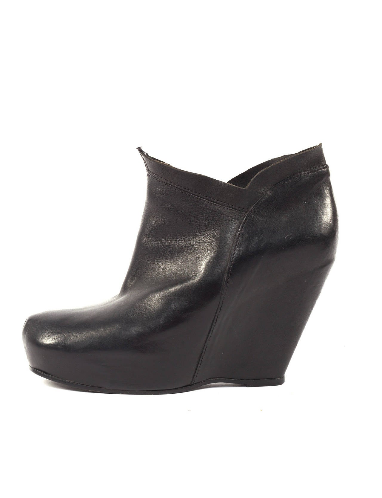 Rick Owens Angular Plateaux With Tulip Shaped Details In New Condition In Berlin, DE