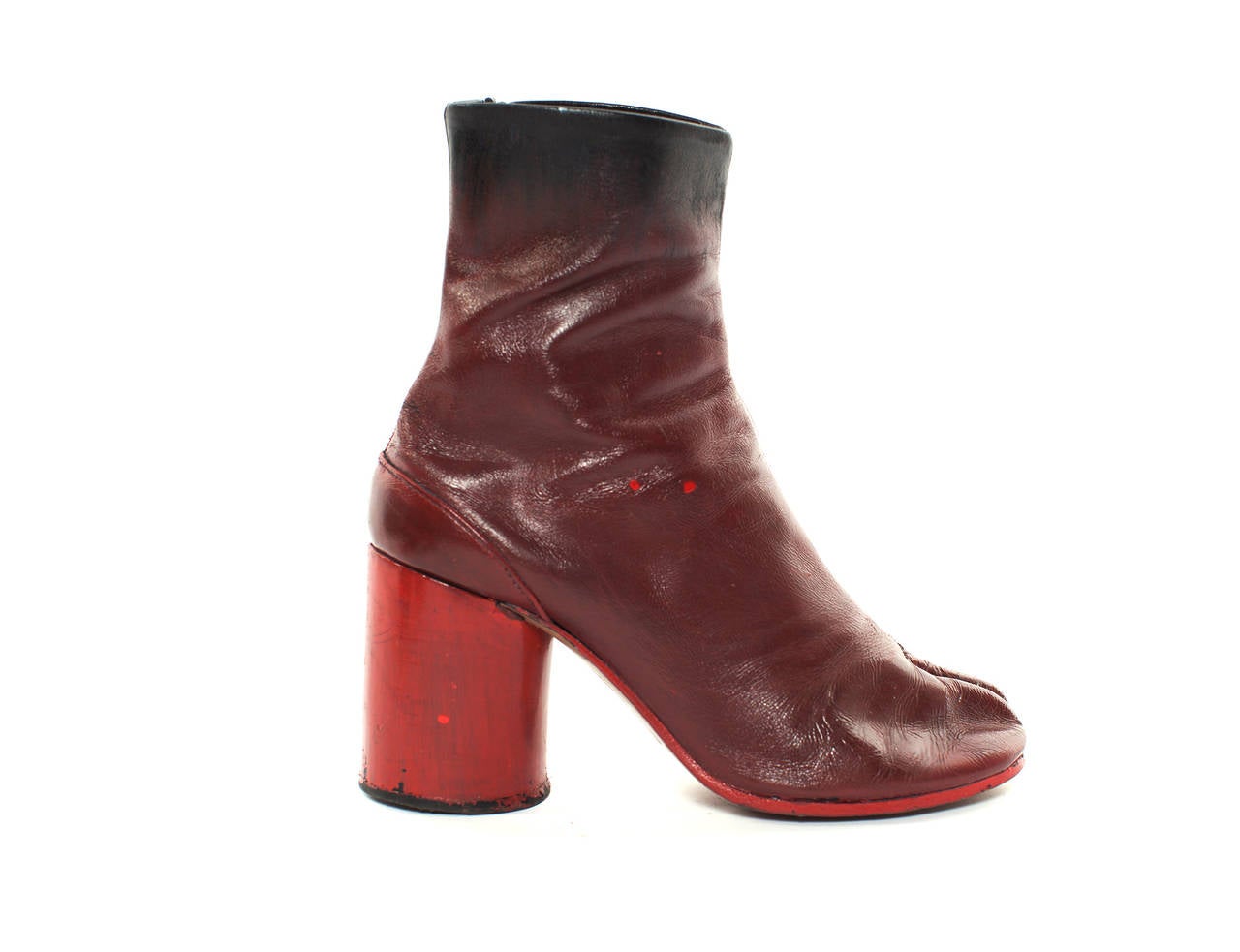 red margiela tabi boots