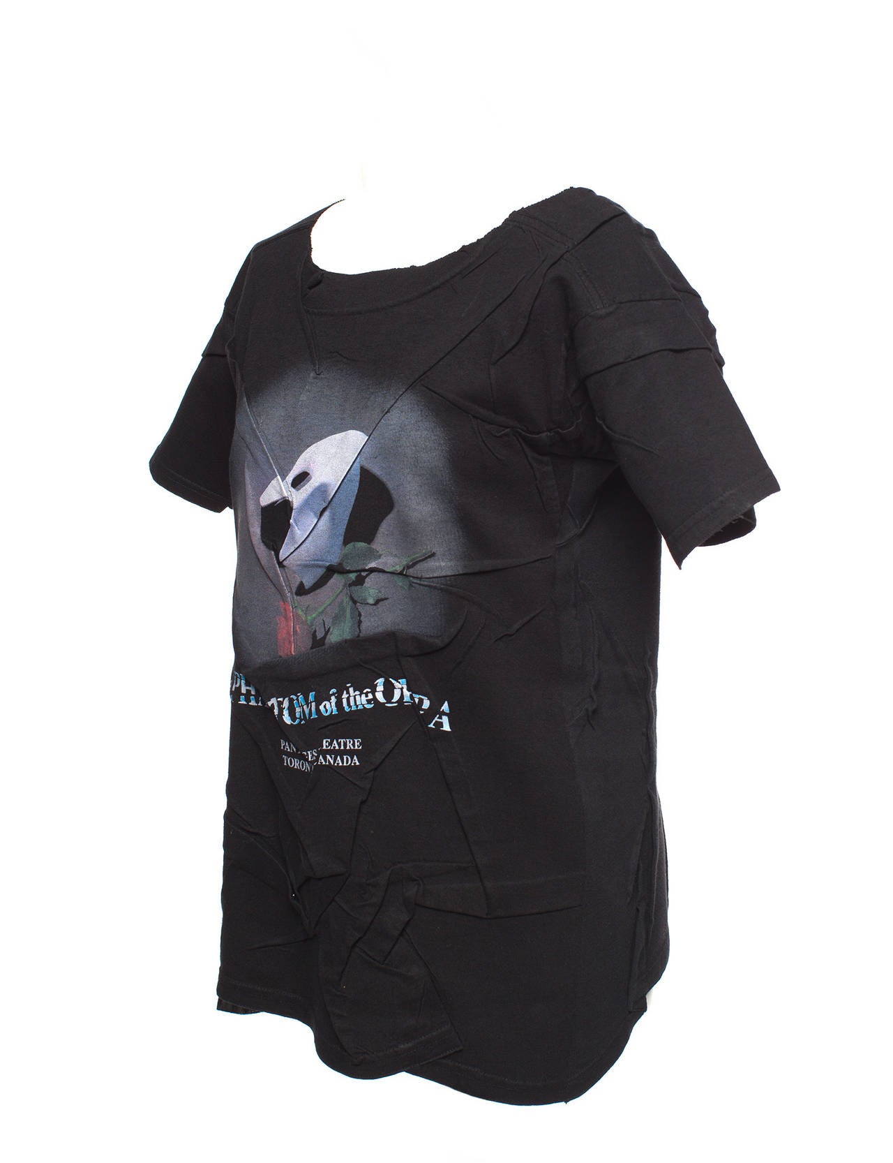 Martin Margiela Vintage '95 deconstructed Phantom of the Opera Tshirt, Sz.S
