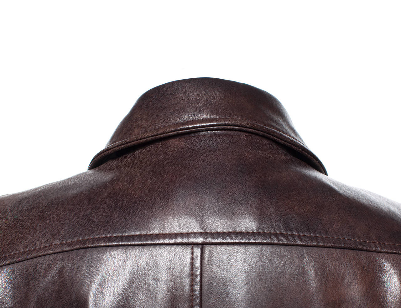 Martin Margiela Vintage Blouson Leather Jacket FW'04, Sz. S For Sale 3
