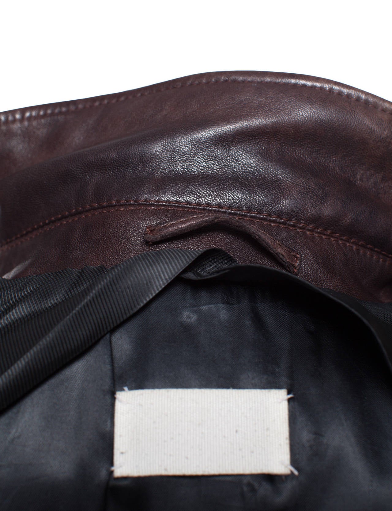 Martin Margiela Vintage Blouson Leather Jacket FW'04, Sz. S For Sale 4