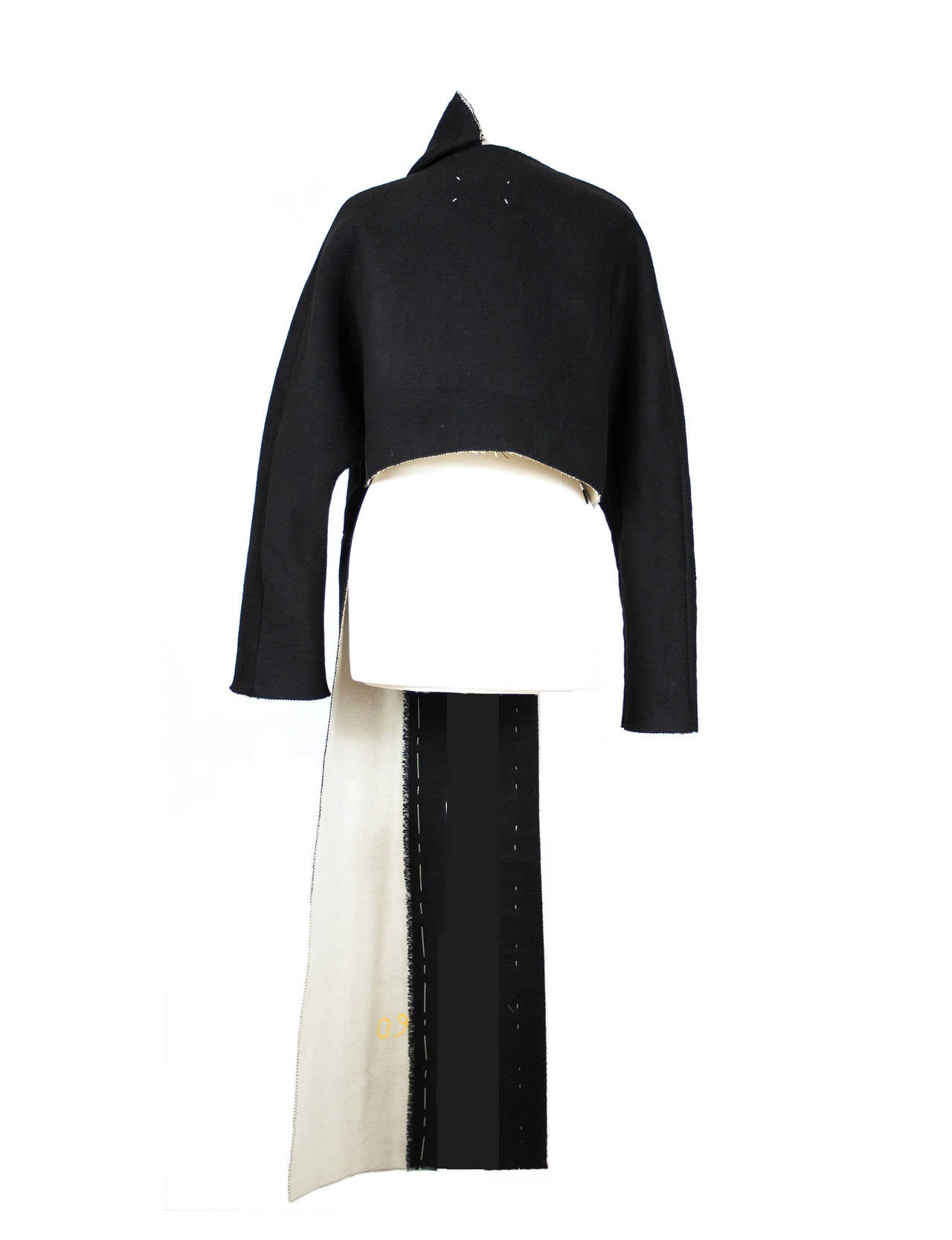 Martin Margiela *collectors item* 1997 Semi Couture boiled wool Half Coat In Excellent Condition In Berlin, DE