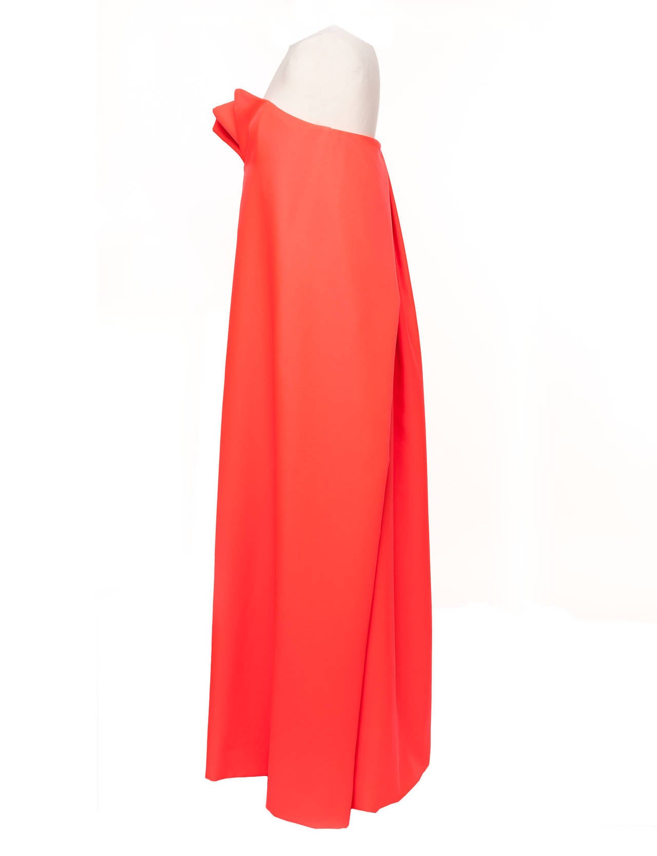 Red Jil Sander by Raf Simons *Trilogy Of Couture* 2009 Neon Robe, Sz. M/L