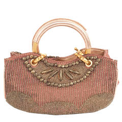 Retro 80's Chloe purse with multi beaded details