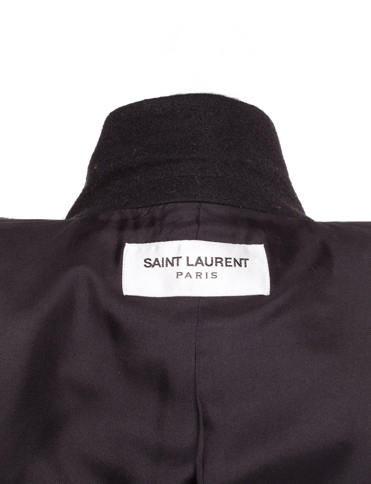 Saint Laurent by Hedi Slimane Wool tuxedo coat, Sz. XS 3