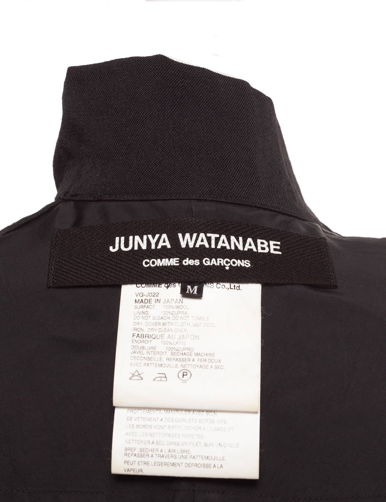 Junya Watanabe Blazer with flap details at back and collar, Sz. M 4