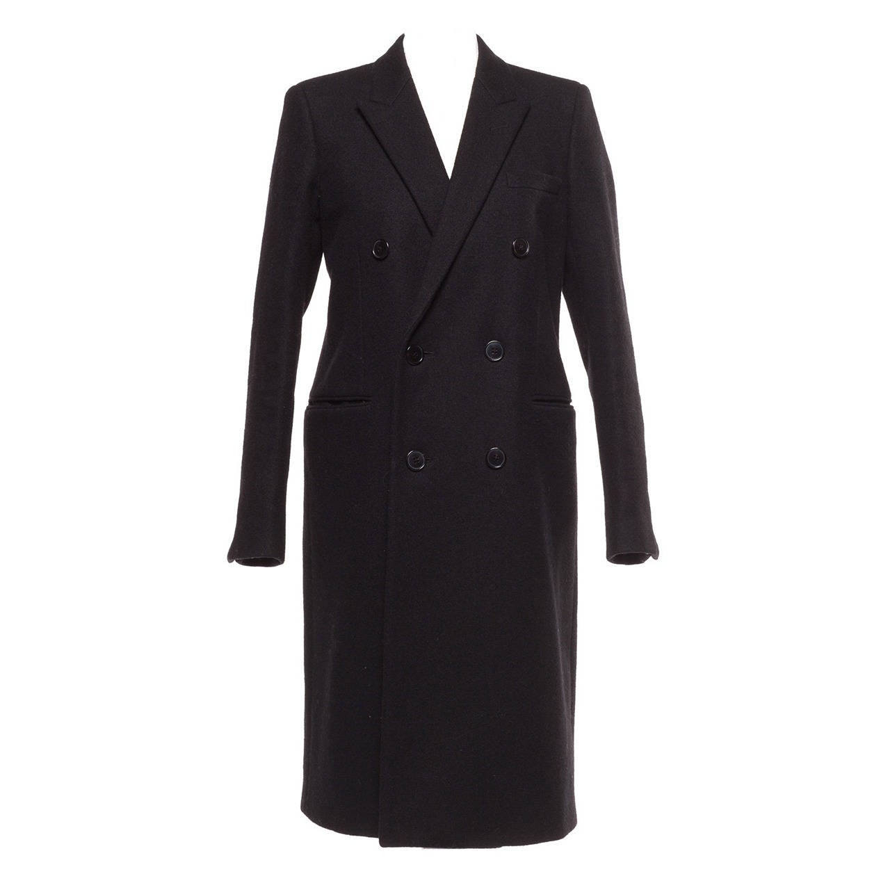 Saint Laurent by Hedi Slimane Wool tuxedo coat, Sz. XS