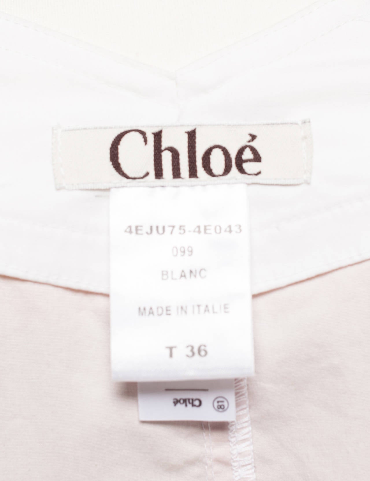 Chloe by Phoebe Philo Spring 2004 color blocked skirt, Sz. 8 For Sale 3