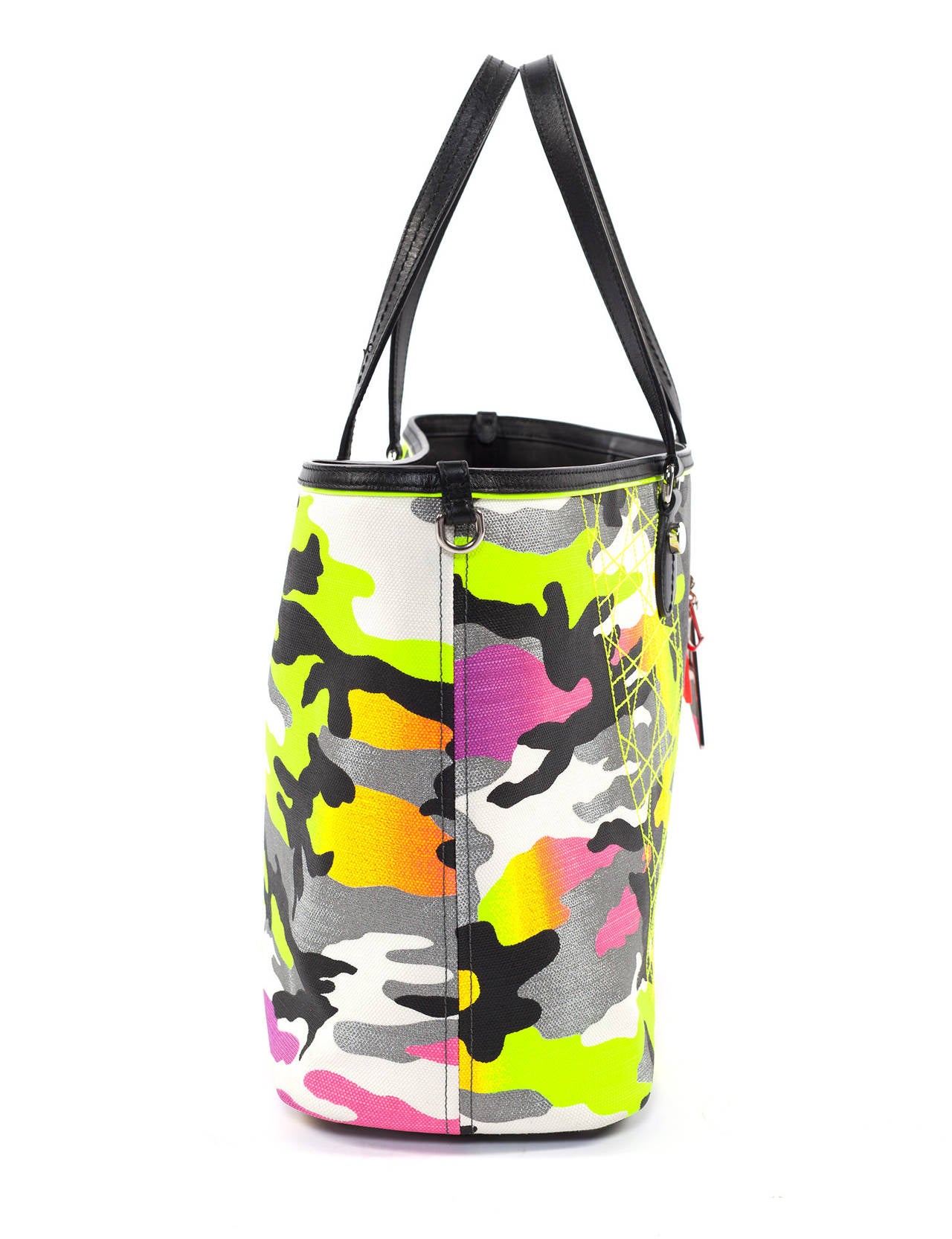 Women's Dior X Anselm Rhyle Neon Camouflage large tote bag from SS 2012