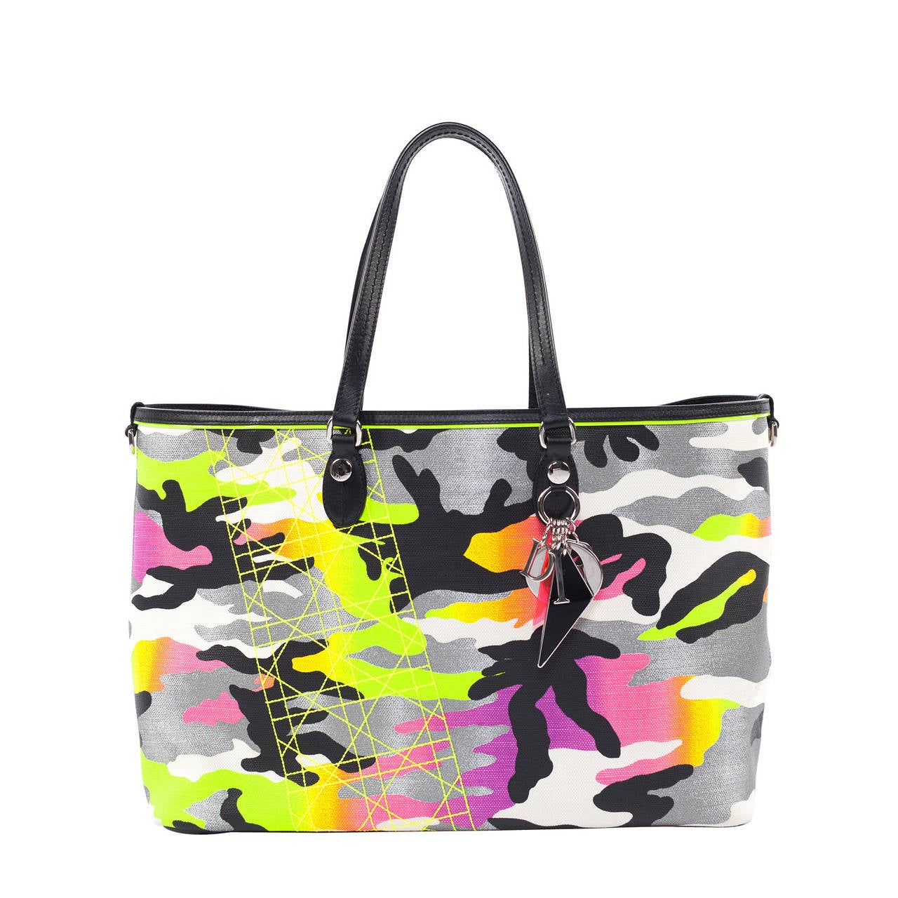 Dior X Anselm Rhyle Neon Camouflage large tote bag from SS 2012