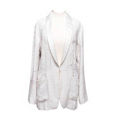 Chloe by Stella McCartney Sequin Ecru Blazer, Sz. M