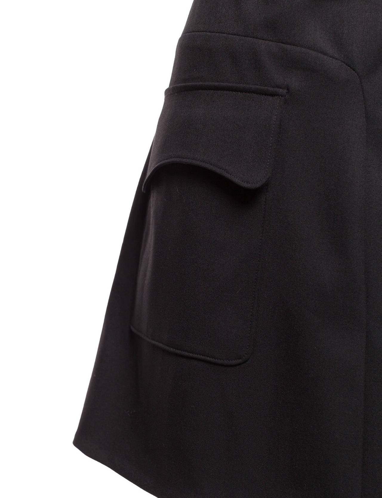 Women's Balenciaga by Nicolas Ghesquire pleated cargo mini skirt.