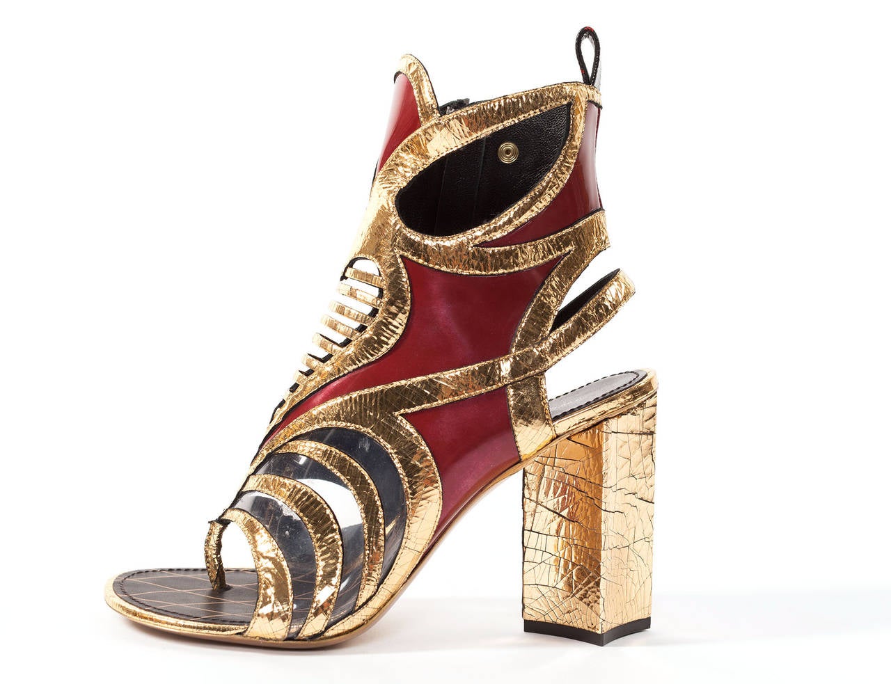 Women's Louis Vuitton by Nicolas Ghesquiere glam rock ankle boots, Sz. 10.5
