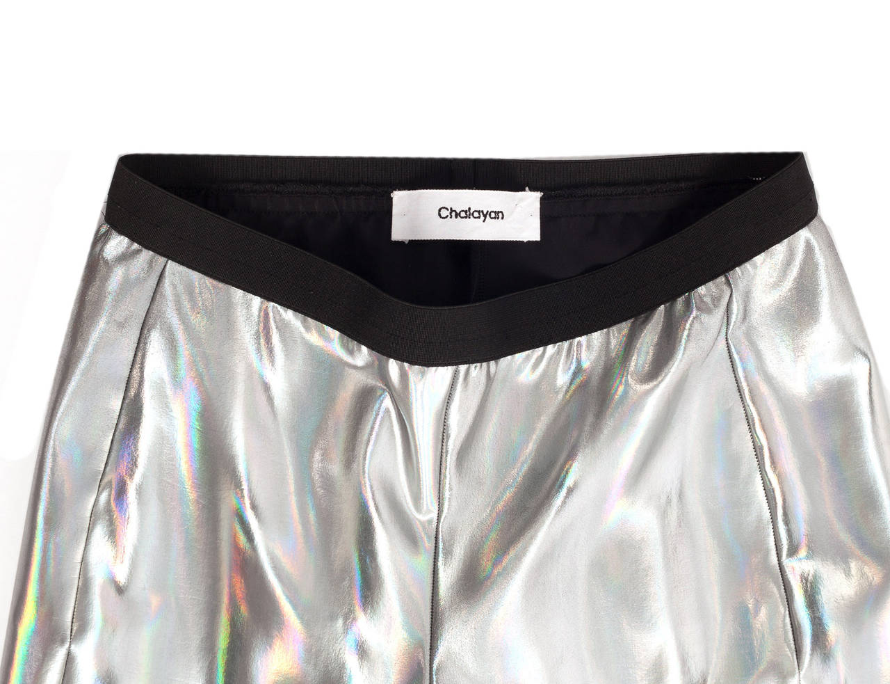 Hussein Chalayan Holographic leggings with a prism effect, Sz. 8 In Excellent Condition For Sale In Berlin, DE
