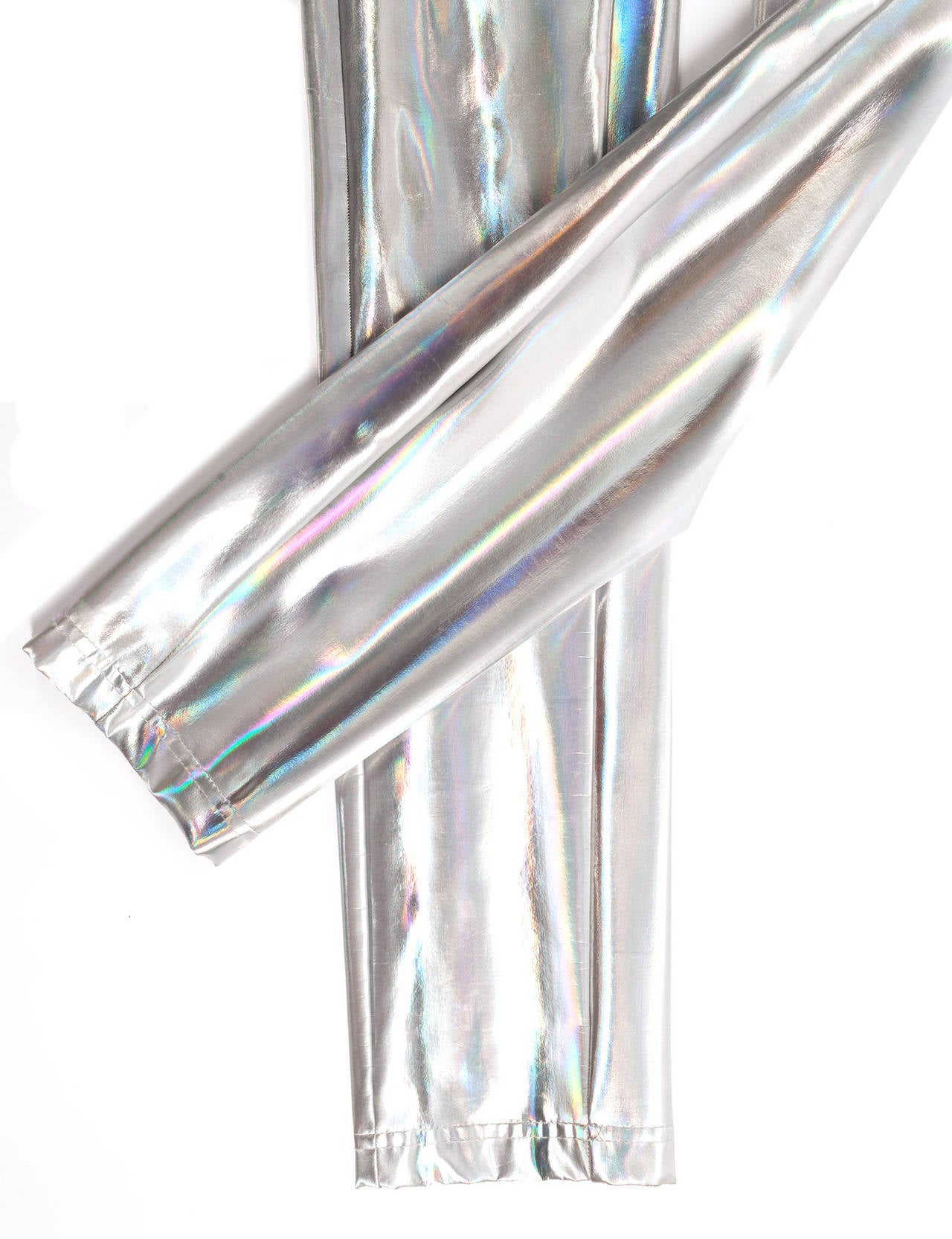 Hussein Chalayan Holographic leggings with a prism effect, Sz. 8 For Sale 1