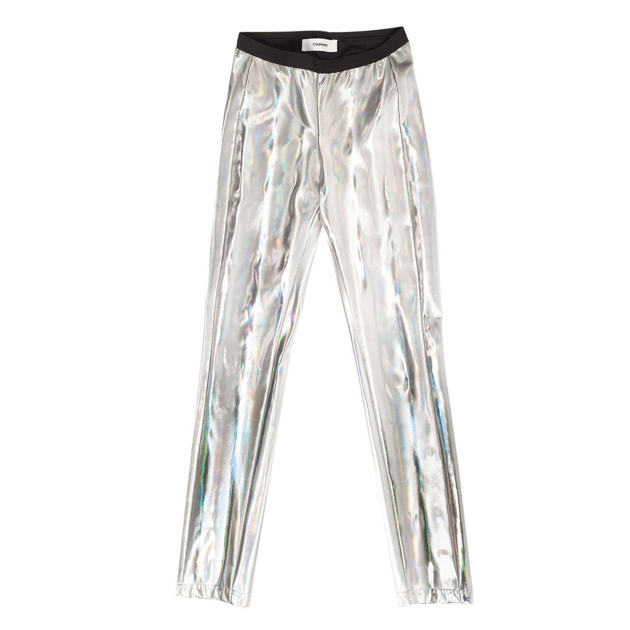 Hussein Chalayan Holographic leggings with a prism effect, Sz. 8 For Sale