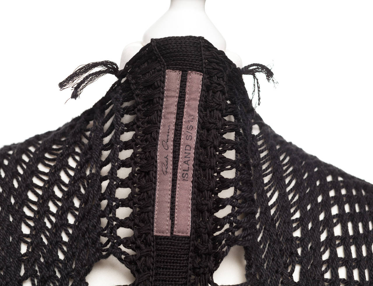 Rick Owens Island SS13 crochet vest with asymmetric details, Sz. S 3