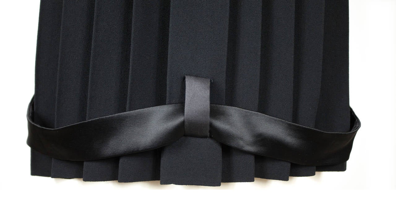 Balenciaga by Nicolas Ghesquière Satin Pleated Black vest 2