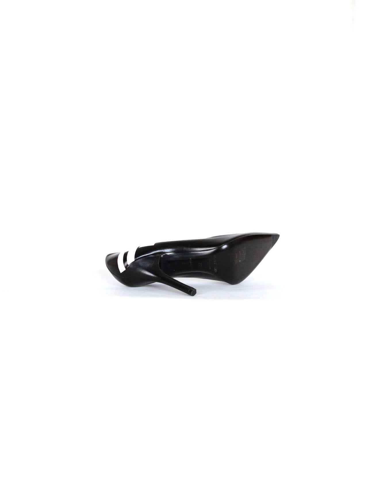 Helmut Lang black pointed pumps with spiked heel 3