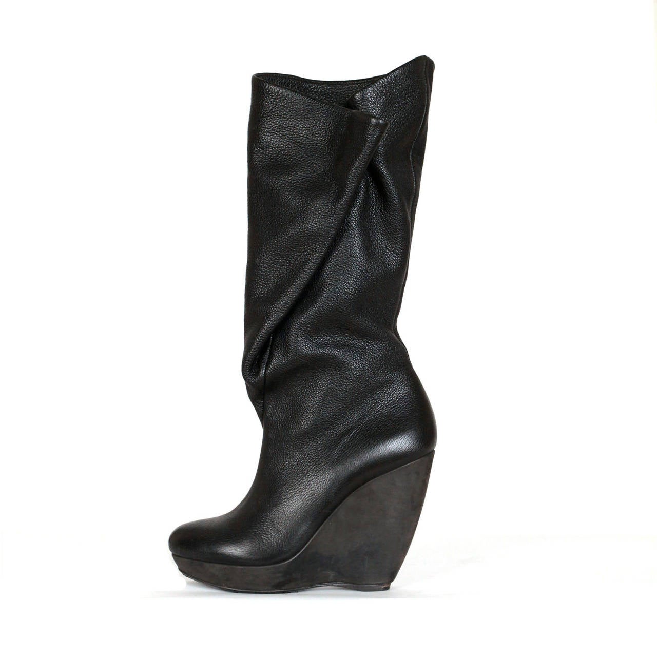 Balenciaga by Nicolas Ghesquiere Plateau black boots In Good Condition In Berlin, DE