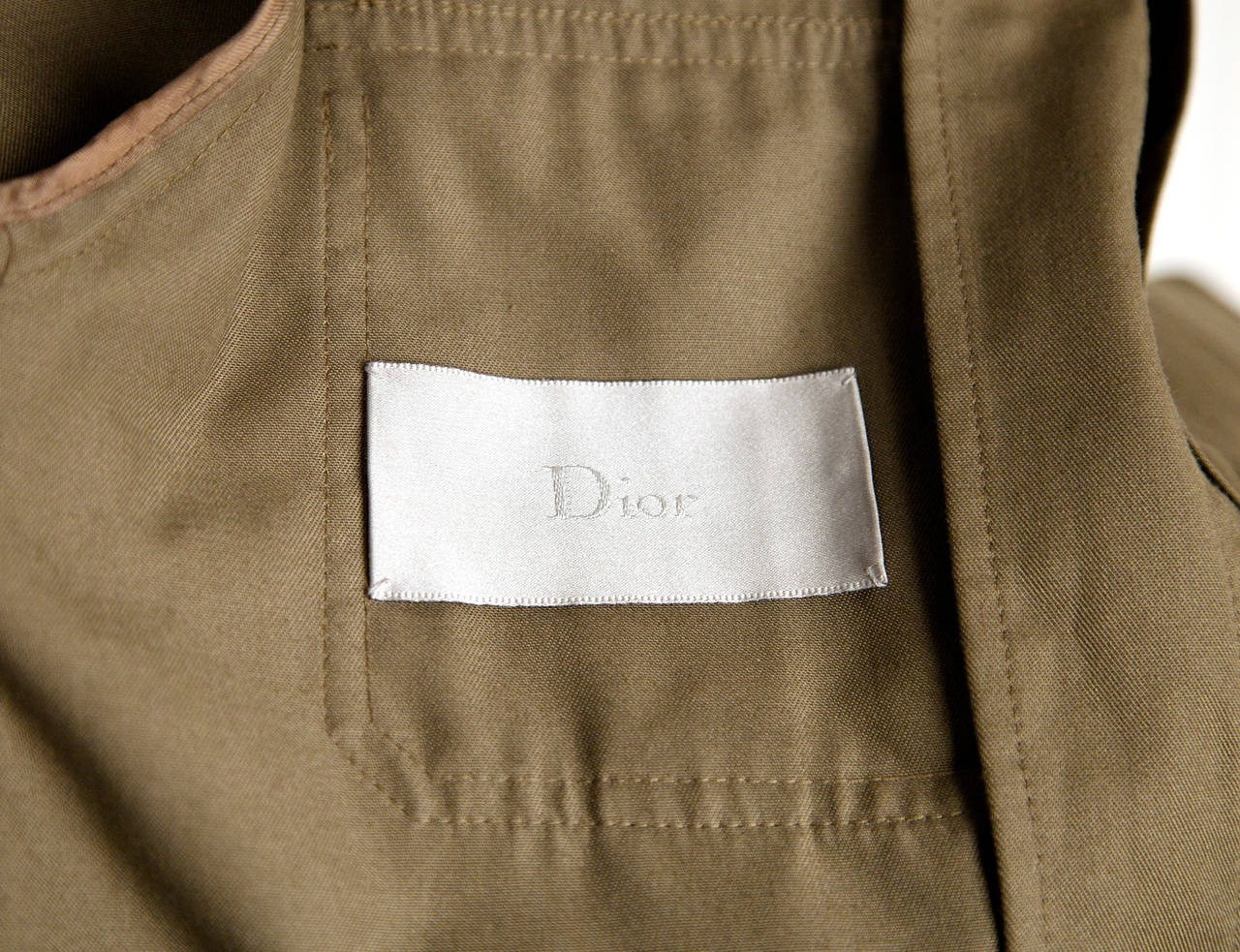Dior Homme by Hedi Slimane khaki safari jacket from SS07 2