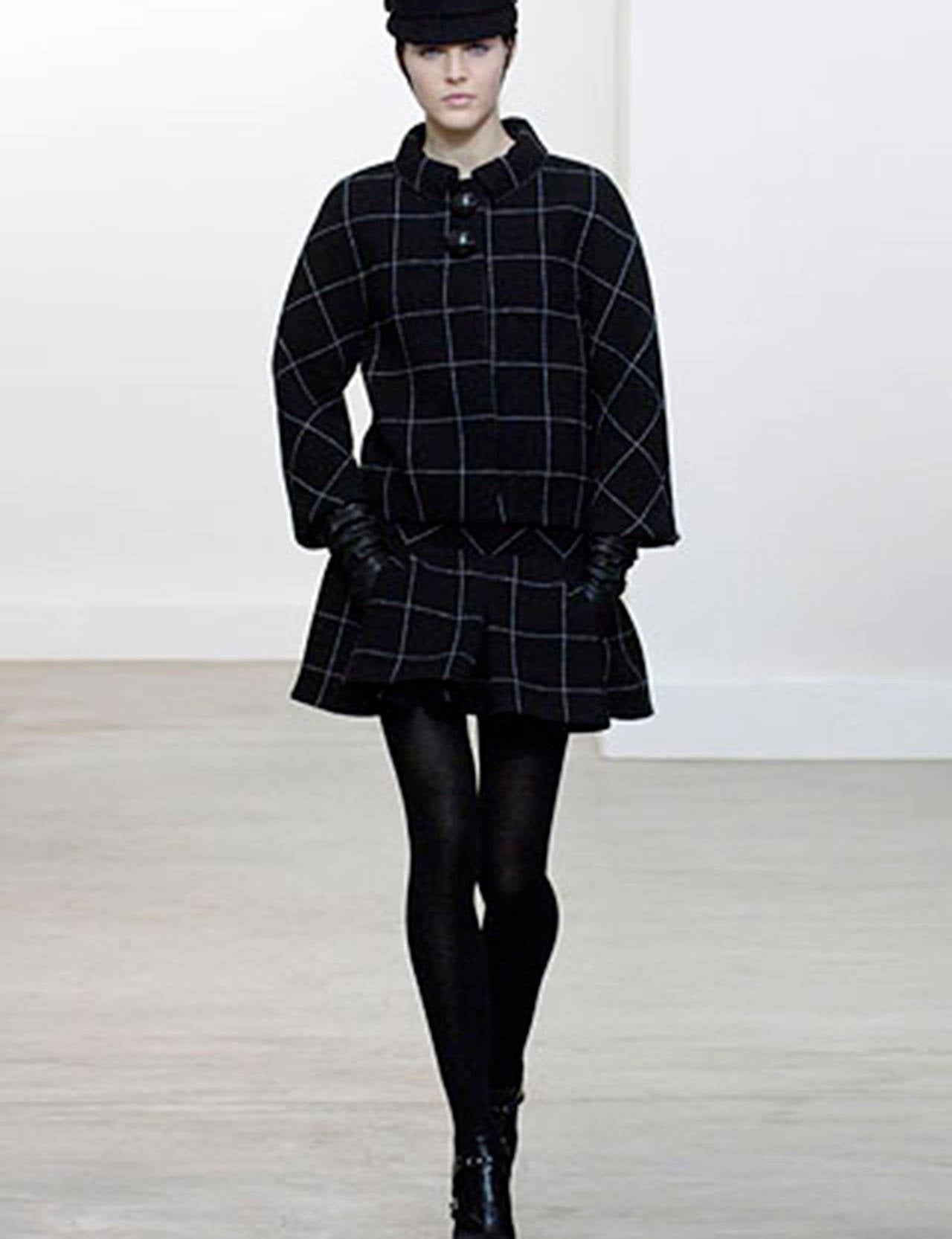 Balenciaga by Nicolas Ghesquiere Fall 06 Molded Check Tweed Jacket 2