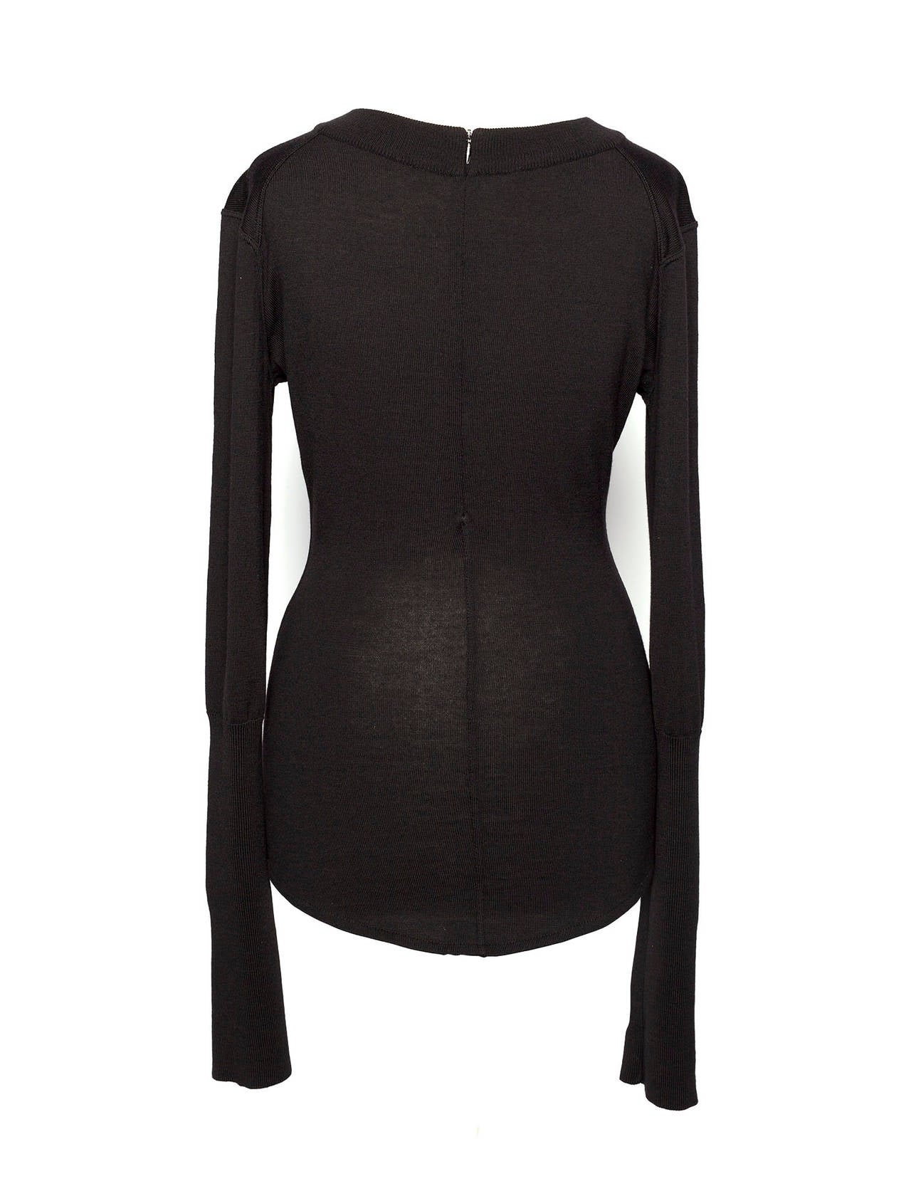 Women's Azzendine Alaia Paris bodycon knitted top